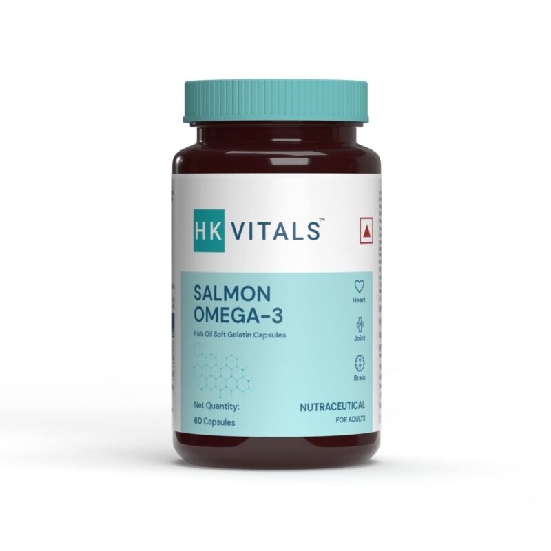 HealthKart HK Vitals Salmon Omega 3, Capsules 60 Count