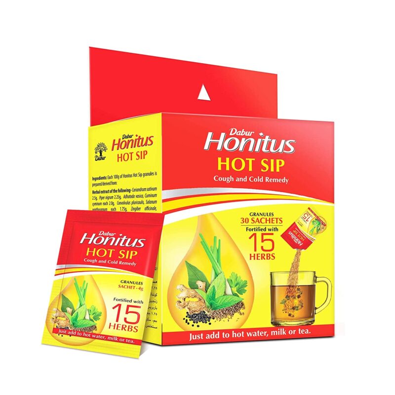 Dabur Honitus Hot Sip - Pack of 30 Sachets ( 4gx30 )