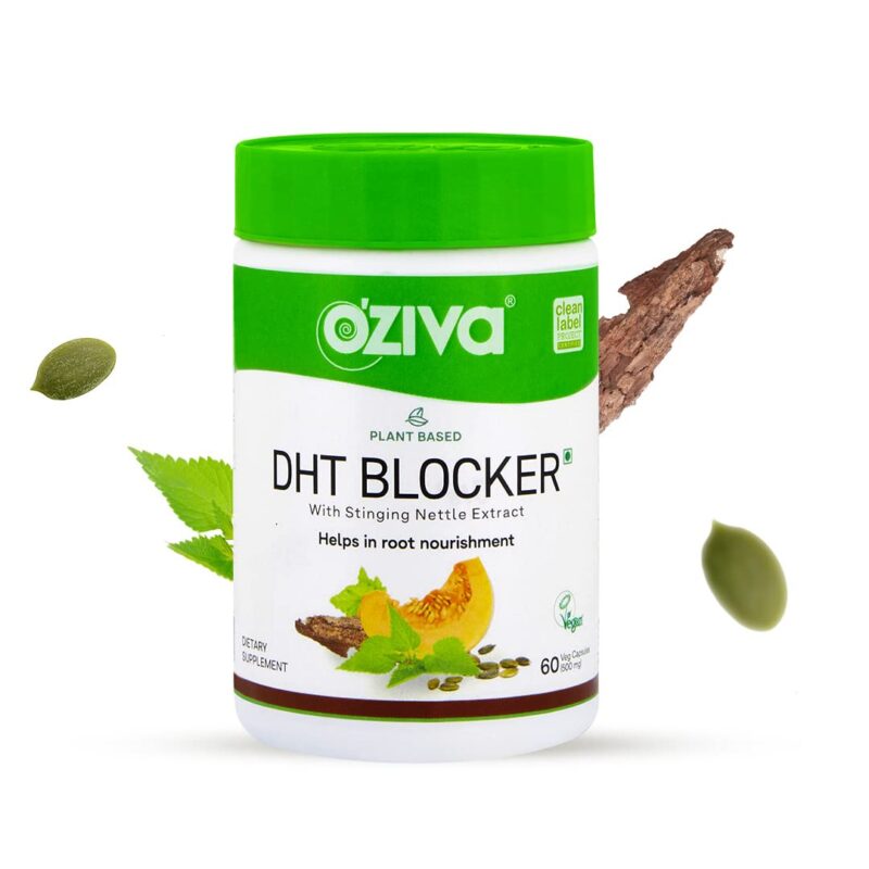 OZiva Plant Based DHT Blocker - 60 Capsules