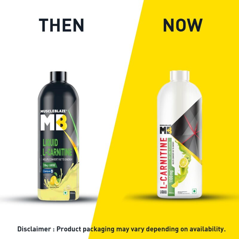 MuscleBlaze Liquid L-Carnitine 1100 mg Lemon Lime, Pack of 300 ml, 20 Servings - Image 3