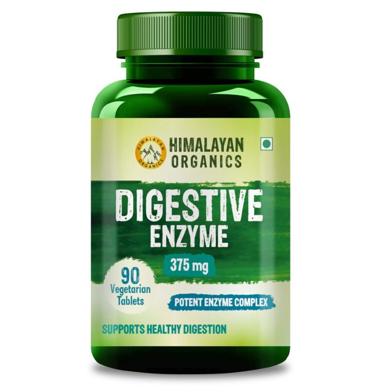 Himalayan Organics Digestive Enzyme with Bromelain & Papain Supplement - Pack of 90 Tablets