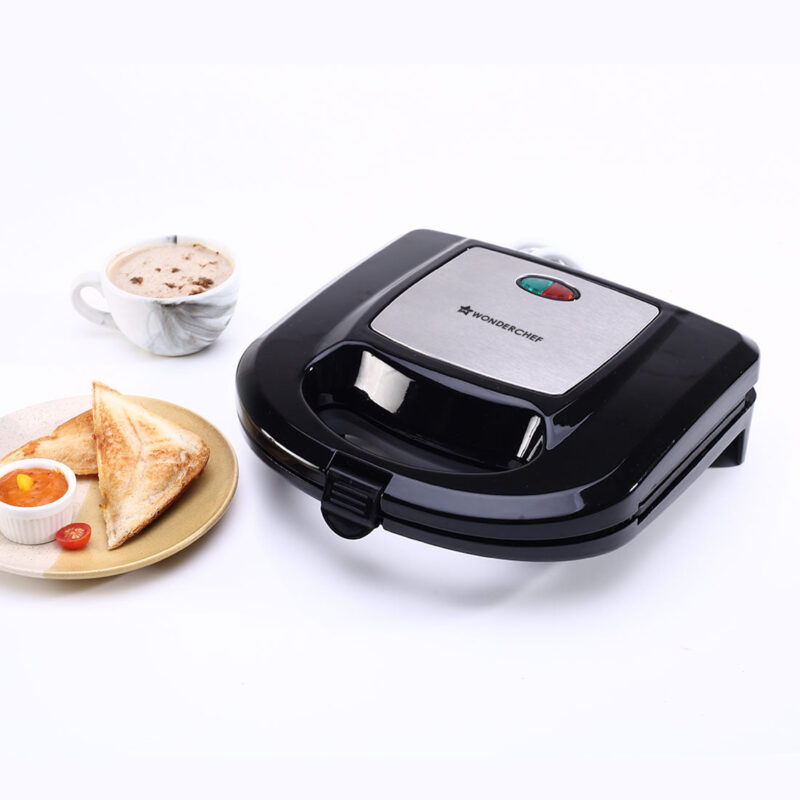 Ultima Sandwich Maker | 800 Watt | LED Indicator Lights | Non-Stick Coated Plates | Locking Latch | Energy Efficient | Dual-Sided Cooking Plates | Auto Thermostat Feature | Anti-Slip Base | Easy to Clean | 2 Years Warranty - Image 7