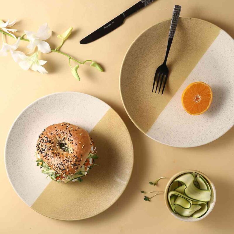 Teramo Yellow Dinner Plate set of 2 - Image 7