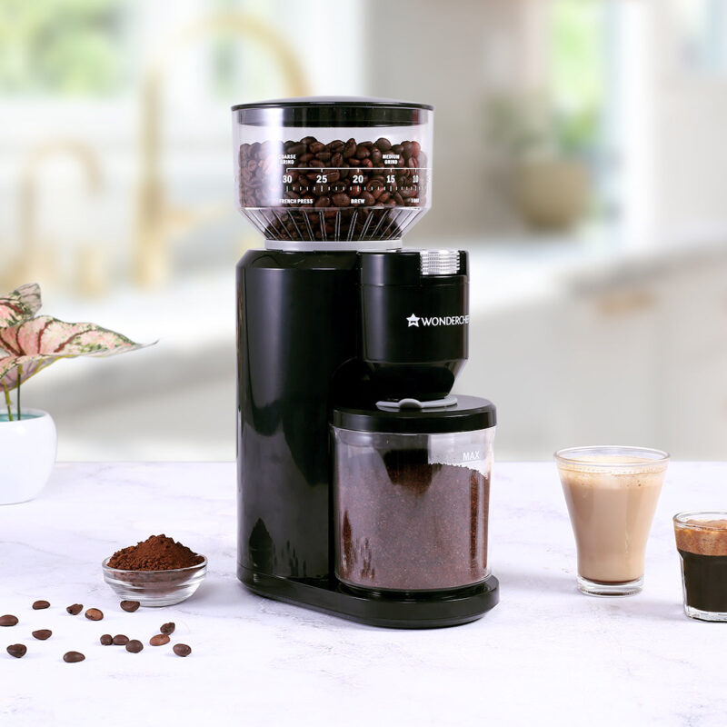 Regalia Electric Coffee Grinder | Burr Grinder | 31 Grinding Settings | Set Variable Coffee Texture, Fine, Medium, Coarse | Grind Beans for Espresso, Lungo, Americano, Cappuccino, Brew, French Press | Perfect Gifting Option | 2 Year Warranty - Image 6