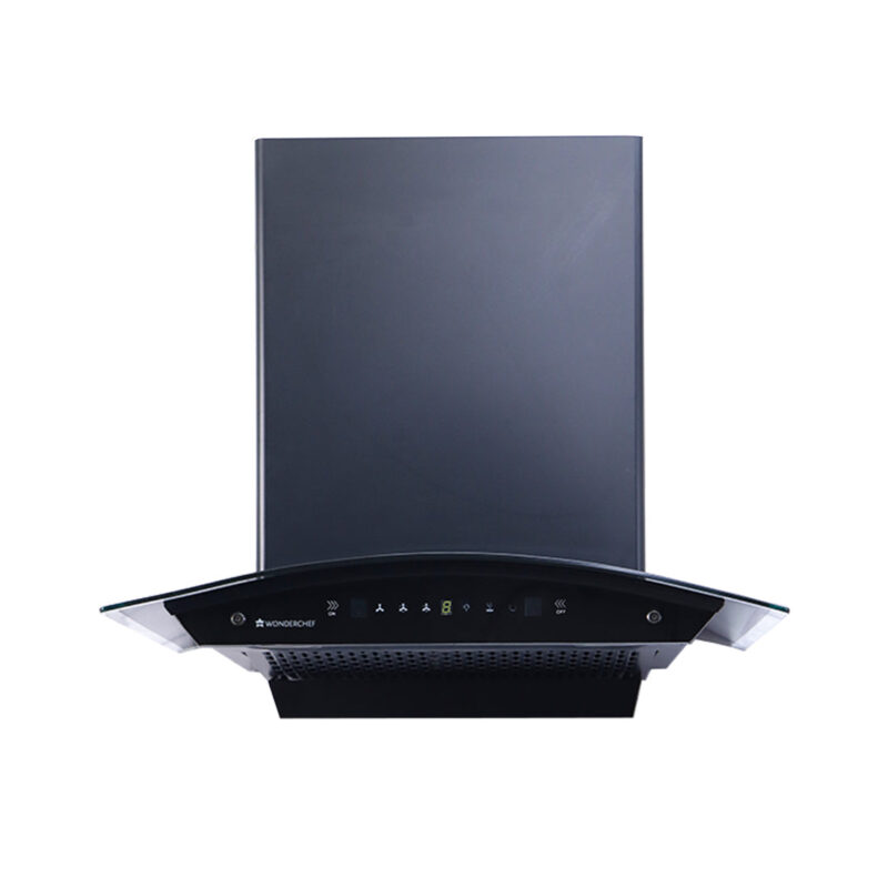 Ultima C-Line| 60cm | 1400 m3/hr | Auto Clean| Curved Glass Chimney | Baffle Filter | 1400M3/hr| Powerful Suction | Touch Control| 3 Speed Motion Sensor Technology| Low Noise | 7 Year Warranty|Black - Image 7