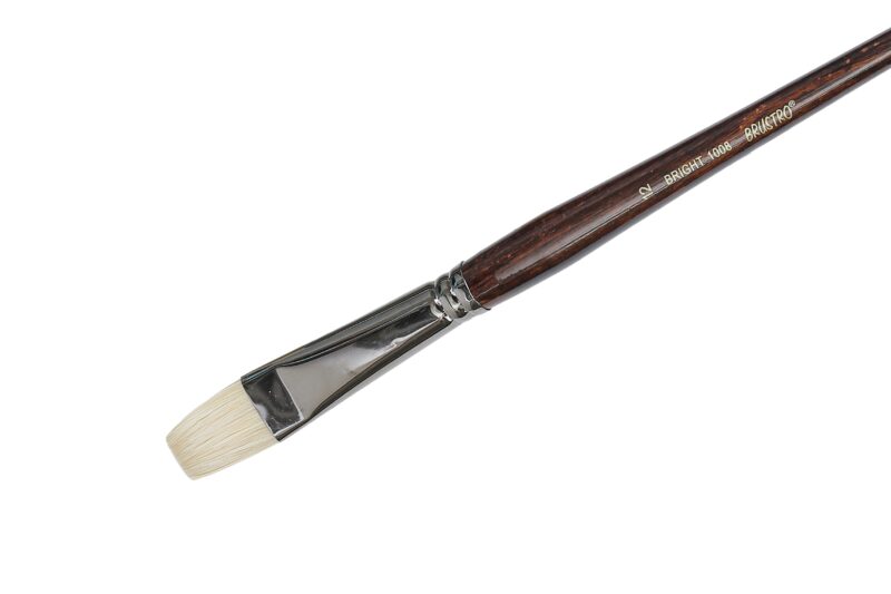 Brustro Artists Bristle White Bright Brush Series 1008 - Brush No. 12 - Image 2