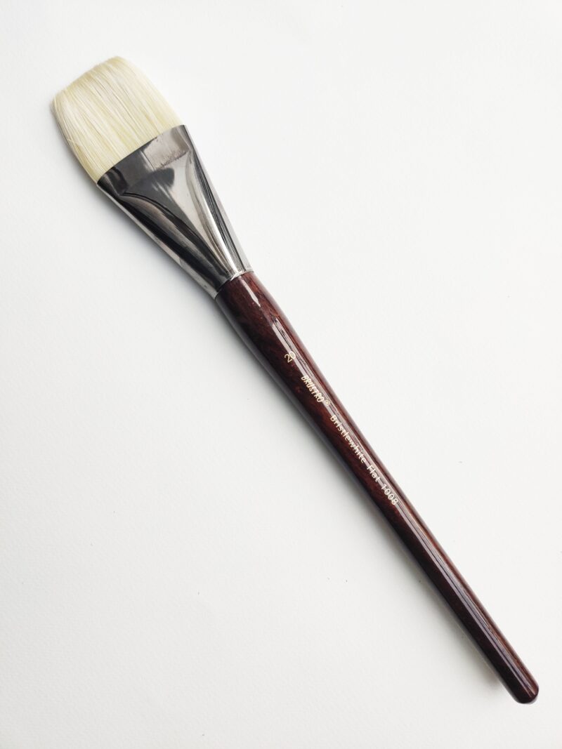 Brustro Artists Bristlewhite Flat Brush Series - 1008 - Brush No. 20 (for Oil & Acrylic) - Image 2