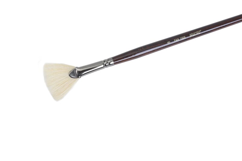 Brustro Artists Bristlewhite Fan Brush Series 1008 - Brush No. 8 (for Oil & Acrylic)