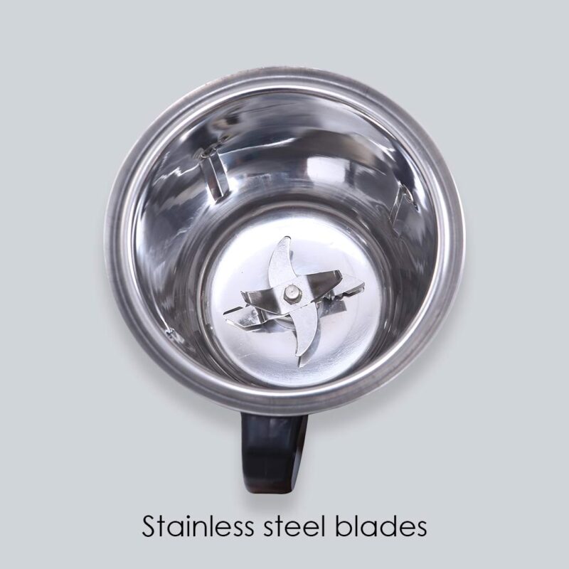 Glory Mixer Grinder, 750 W with 4 Stainless Steel Jars and Anti-rust Stainless Steel Blades, Ergonomic Handles, 5 Years Warranty on Motor - Image 8