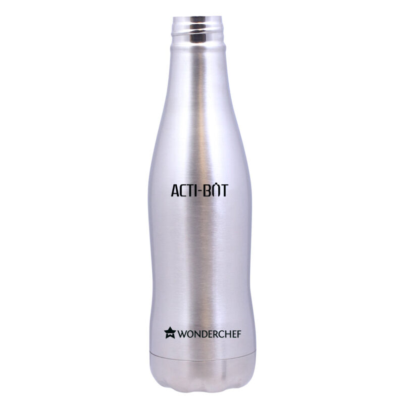 Acti-Bot Stainless Steel Single Wall Water Bottle, 900ml - Image 2