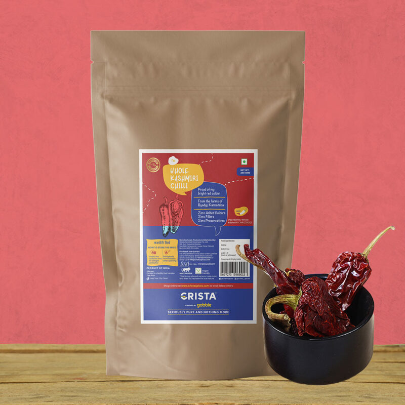 CRISTA Whole Kashmiri Chilli 100 gms - Image 8