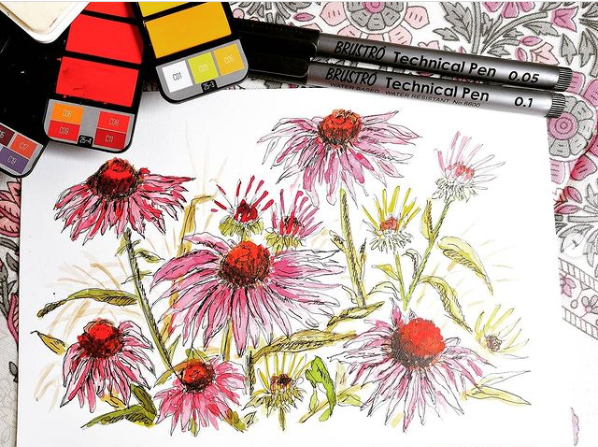 BRUSTRO Artist's Watercolour Paint Pan (Set of 42 Colors) with Artists Watercolour Paper 300 GSM, 25% Cotton, Cold Pressed, A4 (Pack of 12), A3 (Pack of 6) & A5 (Pack of 24) - Image 4