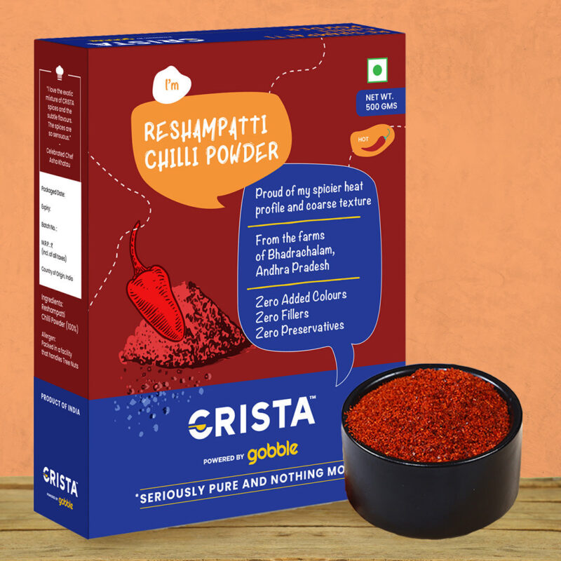 CRISTA Reshampatti Chilli Powder 500 gms - Image 2