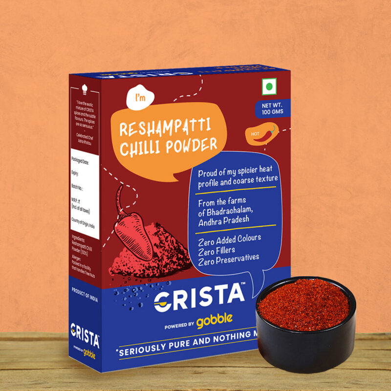 CRISTA Reshampatti Chilli Powder 100 gms - Image 2