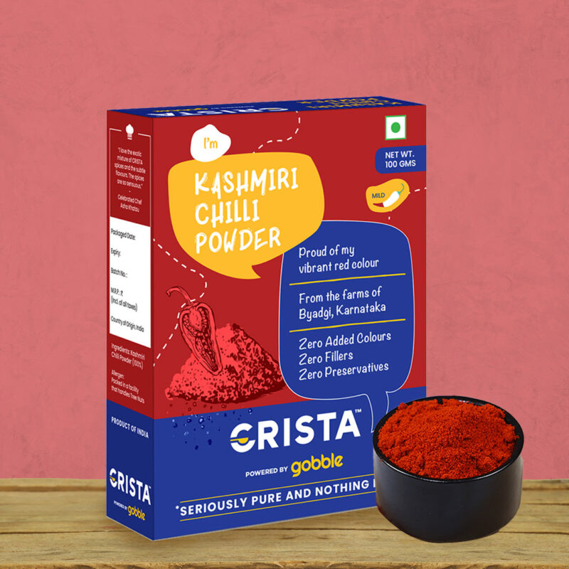 CRISTA Kashmiri Chilli Powder 100 gms - Image 3