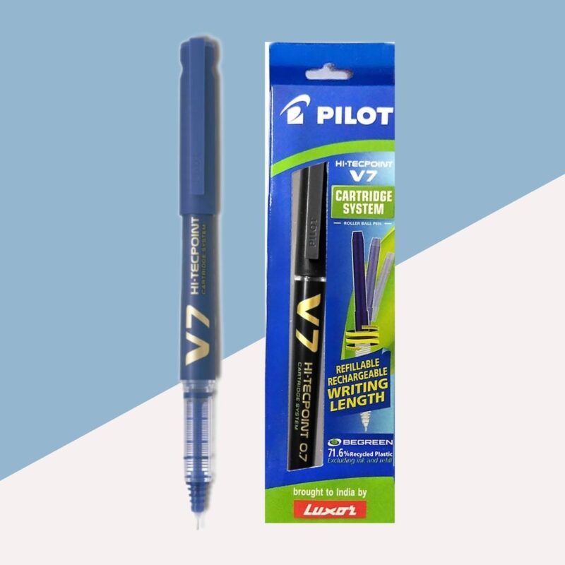 Pilot V7 Hitech Point Gel Pen Cartridge System – Blue ( Pack of 1 )