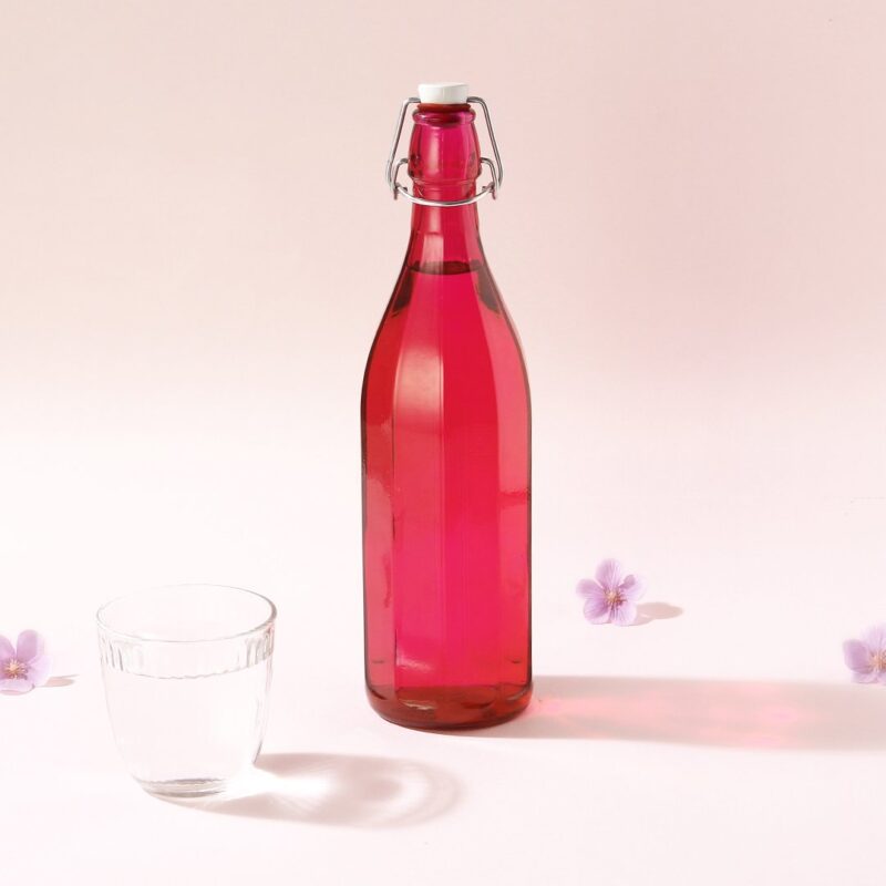 Bormioli Water Bottle - Pink - 1 L - Image 6