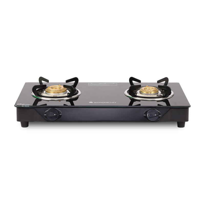 Glory 2 Burner Glass Cooktop, Stainless Steel Drip Tray, Black Toughened Glass with 2 Year Warranty,  Manual Ignition Gas Stove - Image 6