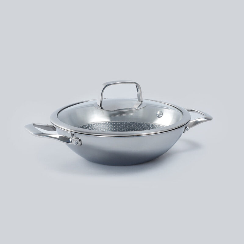Stanton 24 cm Non-stick Kadhai/Kadai with Lid - 2 Litre | 3 ply steel - Image 9