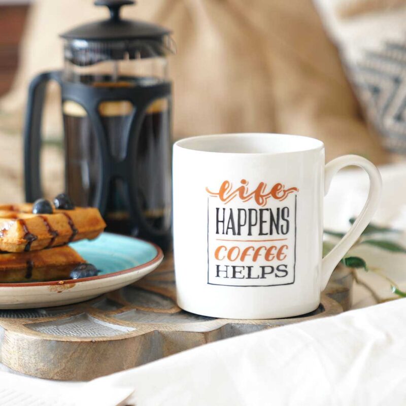 Sicilia Life Happens Coffee Helps Mug 370 ml - Image 6