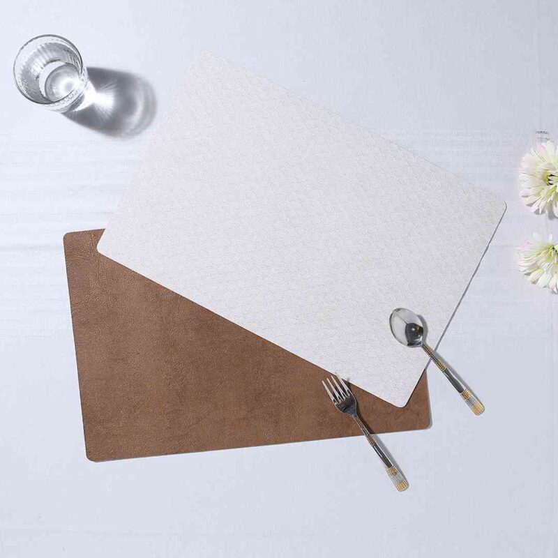 Valentina Reversible Diamond & Textured Placemat Set of 6 - Image 9