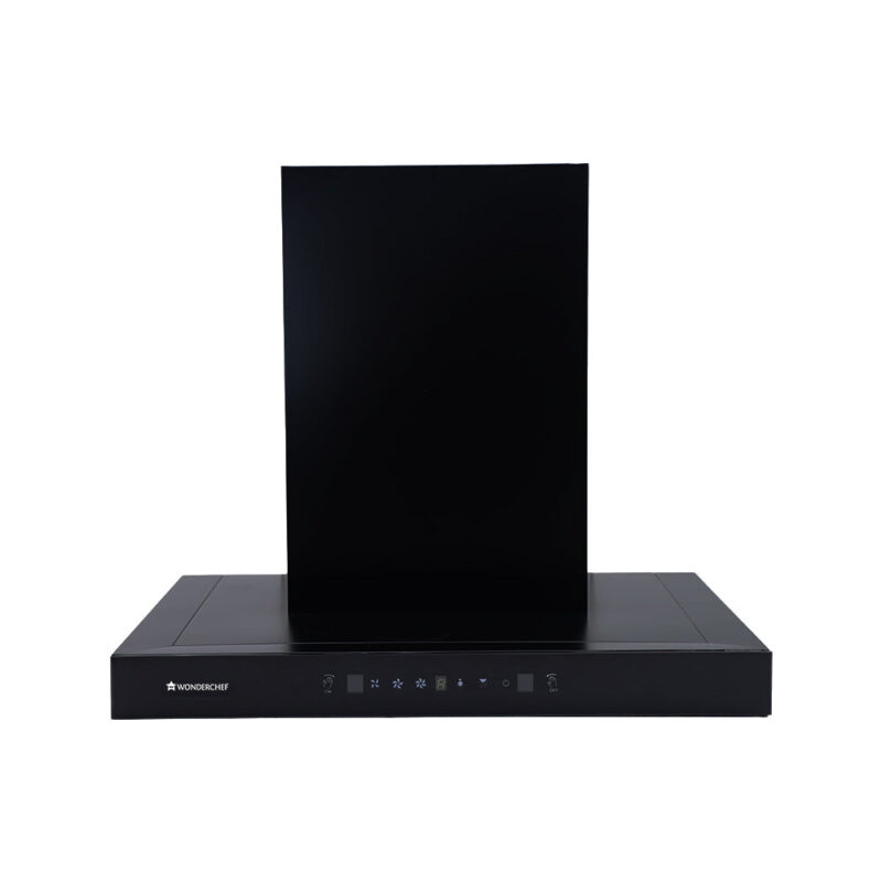 Ultima D-Lite| 60cm |1400 m3/hr| Auto Clean Curved Glass Chimney | Baffle Filter | Powerful Suction | Touch Control| 3 Speed Motion Sensor Control | Low Noise | 7 Year Warranty | Black - Image 6