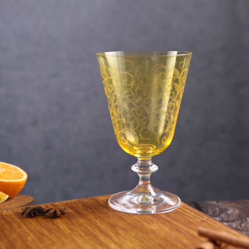 Modena Water Glass Yellow 350 ml (Set of 6) - Image 9