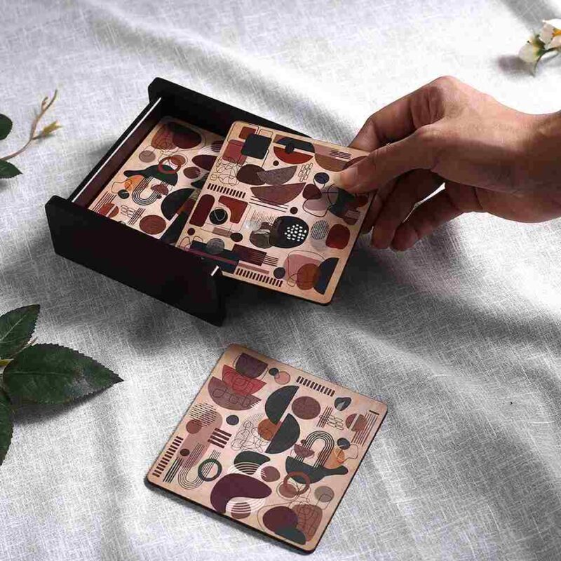 Casablanca Coaster Abstract Pattern - Set of 6 pcs - Image 8