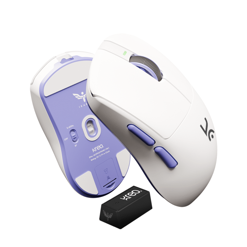 Ikarus White 55g Wireless Gaming Mouse - Image 9