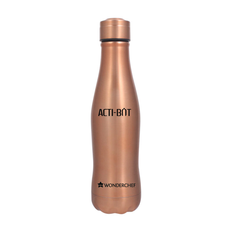 Acti-Bot, 900ml, Stainless Steel Single Wall Water Bottle, Copper Finish, Light Weight, Spill and Leak Proof, 2 Years Warranty - Image 10