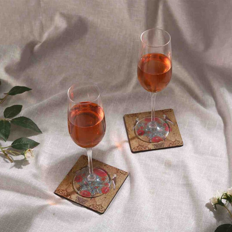 Casablanca Damask Motif Coaster - Set of 6 - Image 6