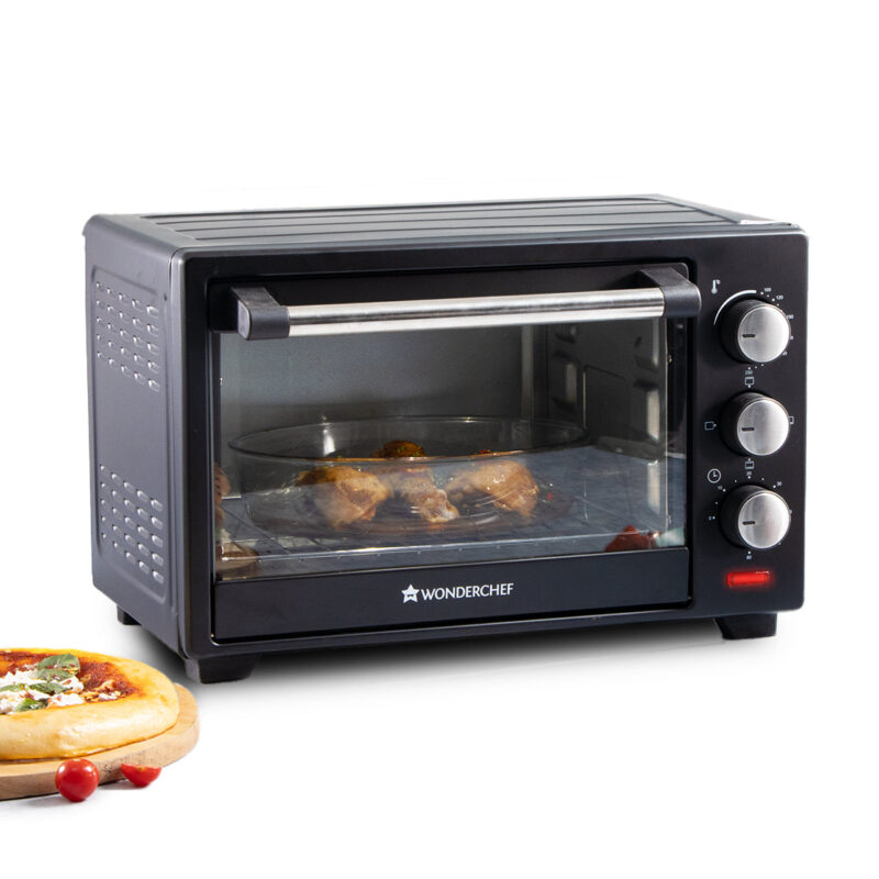 Oven Toaster Griller (OTG) - 19 Litres, Black - with Auto-shut off, Heat-Resistant Tempered Glass, Multi-Stage Heat Selection - Image 7