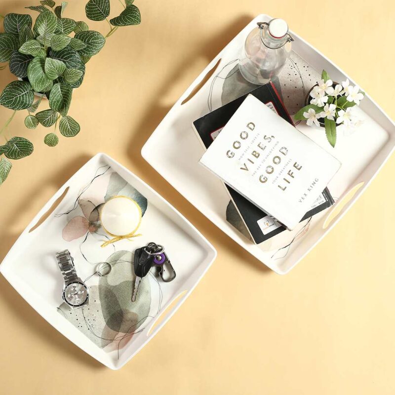 Venice Abstract Print Trays - Set of 2 - Image 6