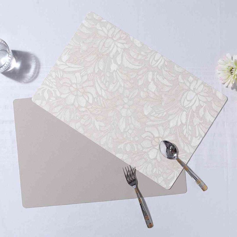 Valentina Reversible Floral & Solid Placemat Set of 6 - Image 7
