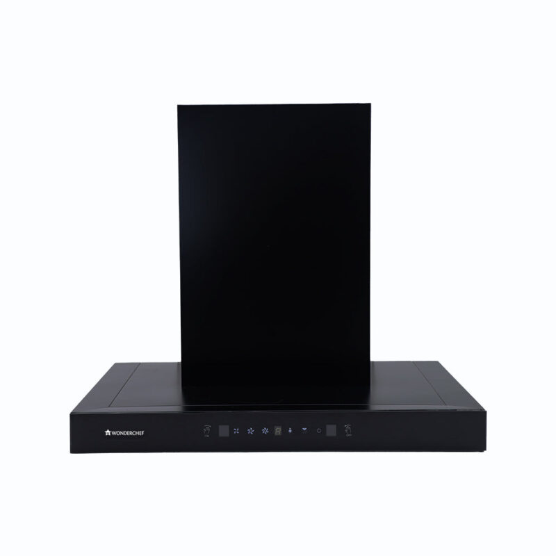 Ultima D-Lite| 90cm |1400 m3/hr| Auto Clean Curved Glass Chimney | Baffle Filter | Powerful Suction | Touch Control| 3 Speed Motion Sensor Control | Low Noise | 7 Year Warranty | Black - Image 6