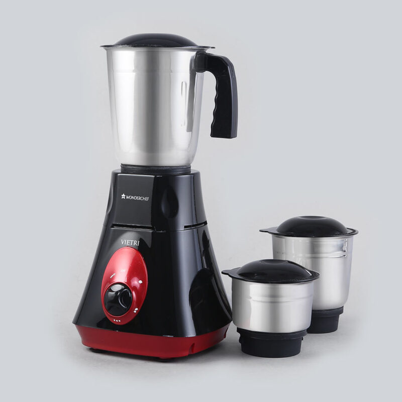 Wonderchef Renewed Vietri Mixer Grinder | 550W | 3 Anti-rust Stainless Steel Jars and Blades | 3-speed Knob - Image 15