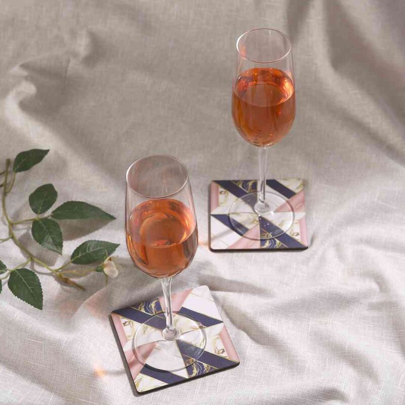 Casablanca Marble Mosaic Coaster - Set of 6 - Image 6
