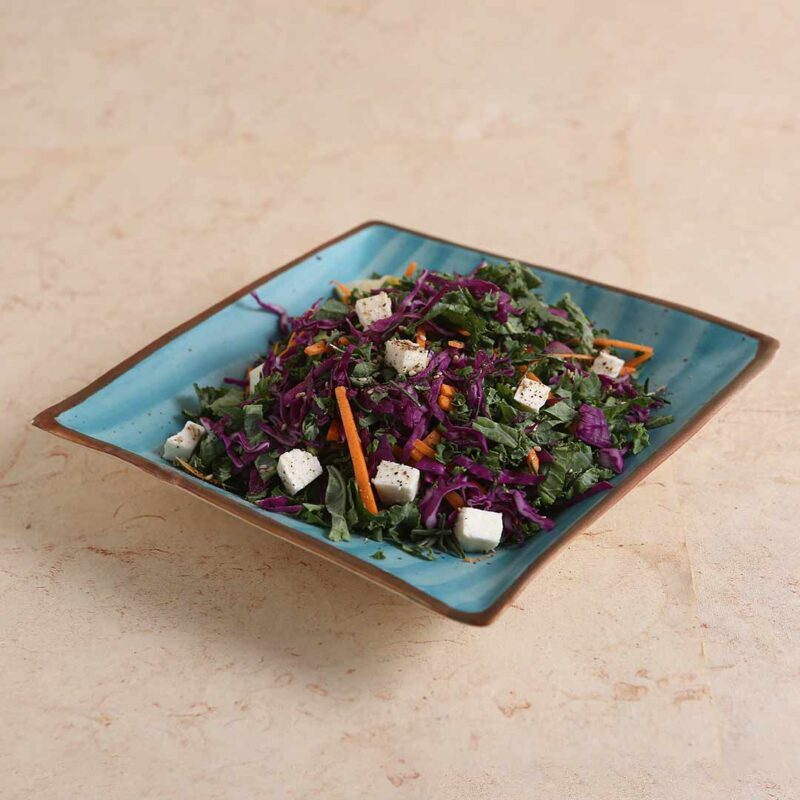 Teramo Stoneware Square Platter 8" x 8" - Blue - Image 5