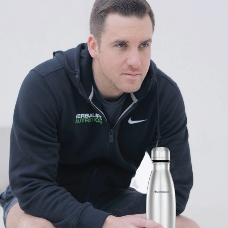 Stainless Steel Hydro Bot 500 ml | Gift Box Packing | Single wall | Non-insulated | 304 Stainless Steel | Non Toxic | BPA free | Rust Free | Light weight | For Home, Office & Travel | Spill and Leak proof | Wide Mouth | Easy to Clean | 2 Years Warranty - Image 9