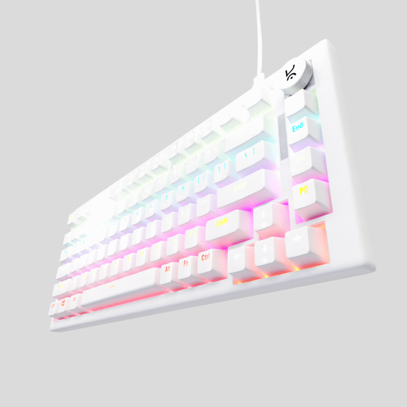 Hive All White RGB Wired Gaming Keyboard