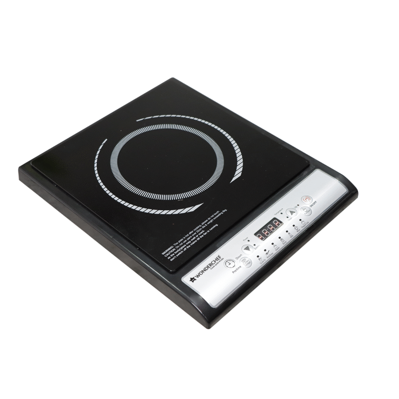 Torino Induction Cooktop with 11 Pre-set Cooking Menus|2000 Watt Induction Cooktop| Eco-friendly IGBT Technology|Crystal Glass Top Surface| LCD Digital Panel | Smart Touch Buttons|Compact & Portable Induction Cooktop| 2 Year Warranty - Image 10