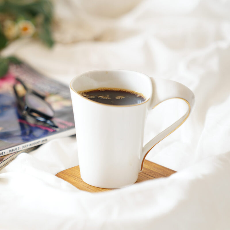 Sicilia Solid White Mugs 190 ml Set of 2 - Image 3