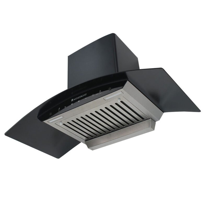 Ultima 90cm 1200 m3/hr Auto Clean Curved Glass Chimney | Baffle Filter | 1200M3/Hr powerful suction | Touch + 3 speed Motion Sensor control | Low Noise | 7 Year Warranty on Motor | 1 Year Comprehensive Warranty on Product | Black - Image 5