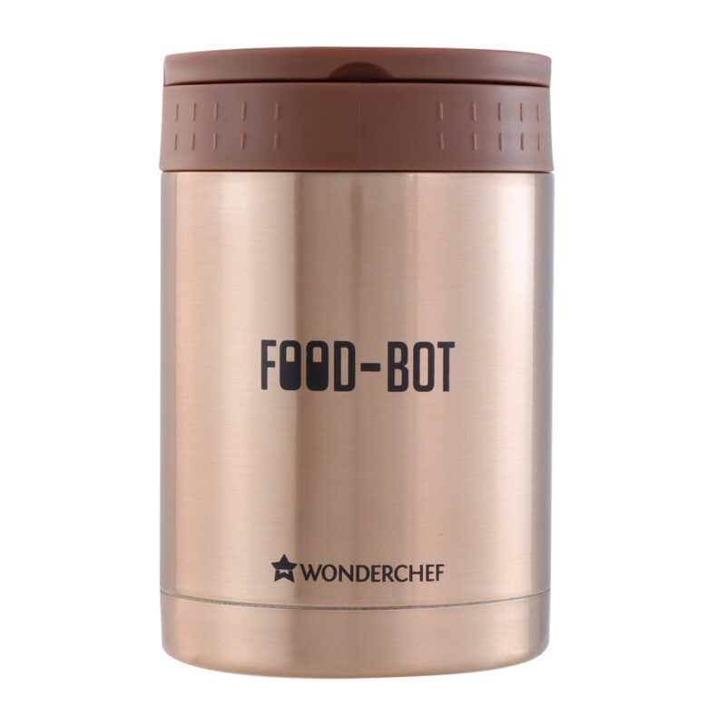 Food Bot, 500ml, Stainless Steel Vacuum Insulated, Spill & Leak Proof - Image 2