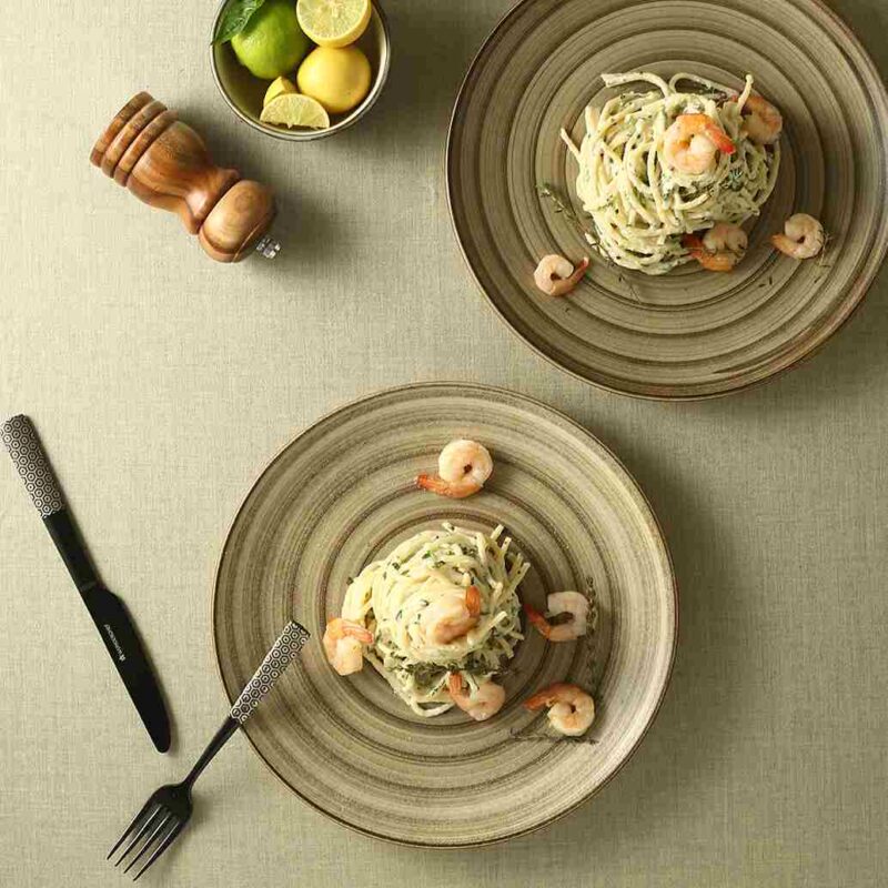 Teramo Brown Dinner Plate set of 2 - Image 5