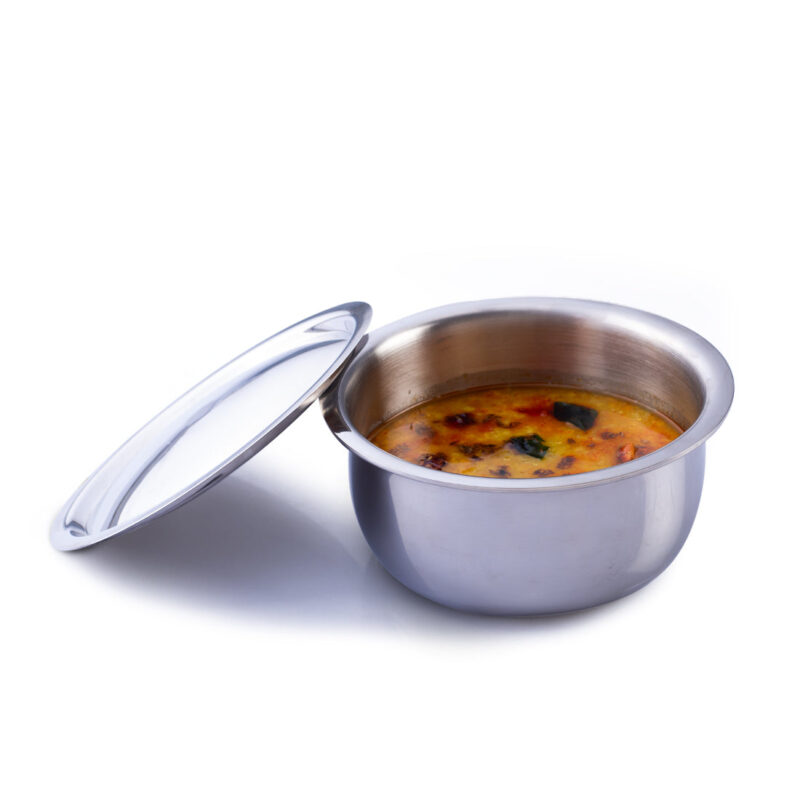 Nigella Tri-ply Stainless Steel 16 cm Cooking Pot | 2.6mm Thickness | Silver - Image 7