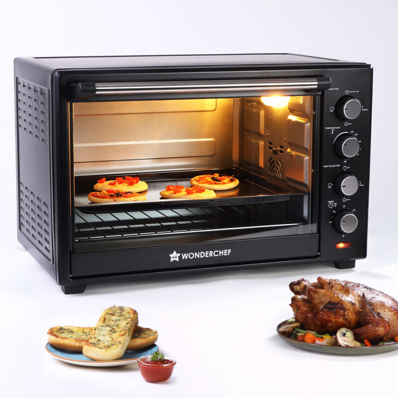 Oven Toaster Griller (OTG) - 60 L | With Rotisserie | Auto-Shut Off | Heat-Resistant Tempered Glass | 6-Stage Heat Selection Bake, Grill, Roast | Easy to Clean | Black | 2 Year Warranty - Image 6