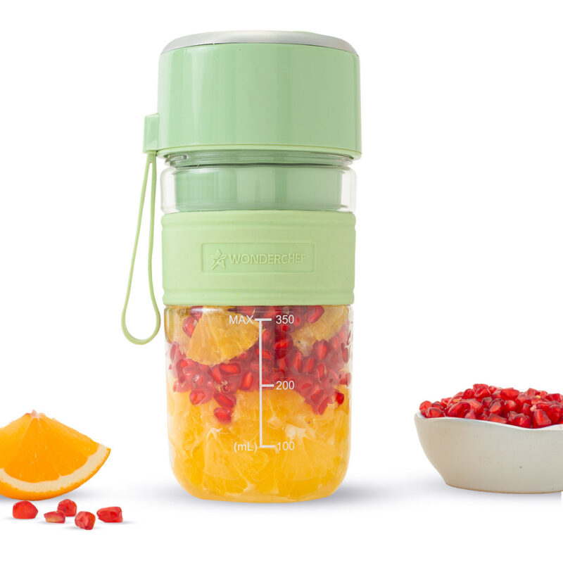 Nutri-cup Zip Portable Blender | 350ml | Blend & Sip with Flip Top Sipper Lid | For Smoothies, Juices, Shakes, Coffee | 2000 mAh Battery | 20 Blending Cycles in One Charge | Type C Charging | Green - Image 7