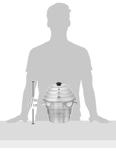 Idli Maker Aluminium Idli-Dhokla Streamer/Maker (18 Idli)(1 Pot, 1 Lid, 4 Idli Plates, 2 Dhokla Plates, 1 Steamer Plate) - Idli Cooker | Idli/Dhokla/Momos Maker Is Made Of Heavy Quality Aluminium with stainless steel Handle - Image 5