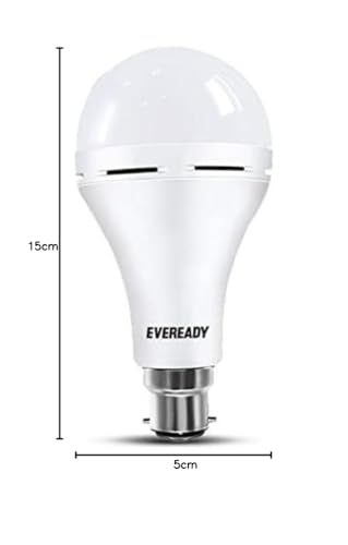Eveready 9W B22D Emergency Inverter LED Bulb| Cool Day Light (6500K) | Energy Efficient| IBMS Technology | 4 Hour Battery Backup | Li-on Battery Inside - Image 2